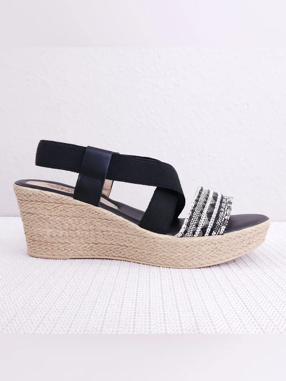 New! Spring Step Espadrille Wedge Platform Sandals EU 41